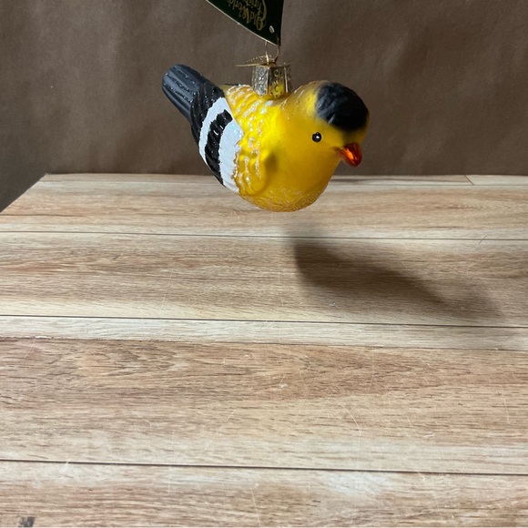 Old World Christmas American Goldfinch Tree Ornament Glass Decoration Bird Finch - Picture 3 of 9